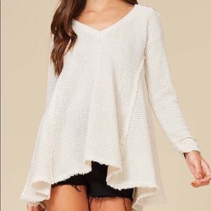 Women's Cream Knit Top